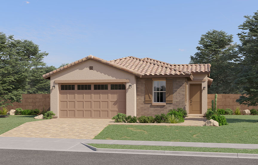 Lennar Blossom Rock Barbaro Elevation H - Ranch Hacienda