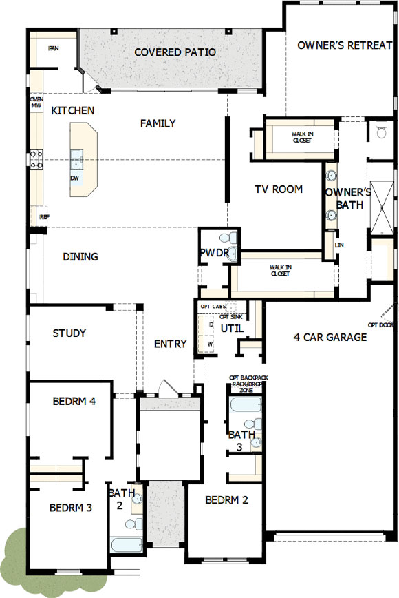 1110 W J Waltz Way Floorplan