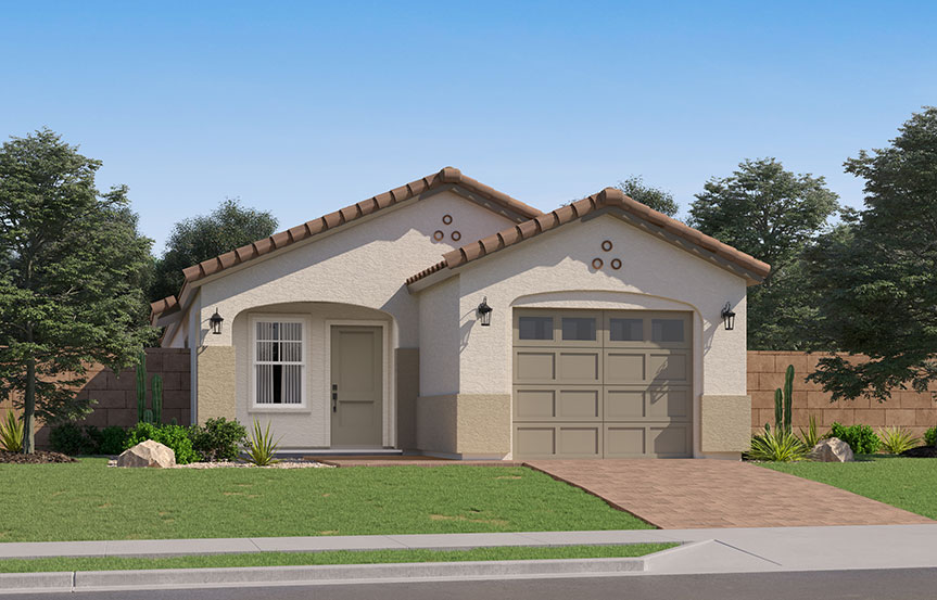 Lennar Blossom Rock Dahlia Elevation A - Spanish Colonial