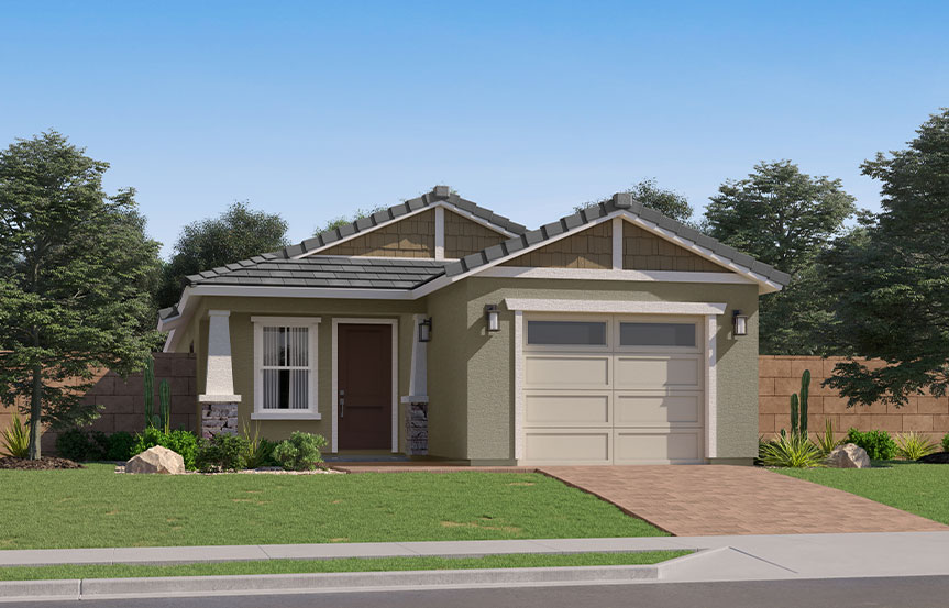 Lennar Blossom Rock Dahlia Elevation C - Craftsman