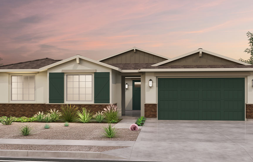 Brookfield Residential Blossom Rock Mariposa Solstice Elevation D - Arizona Ranch