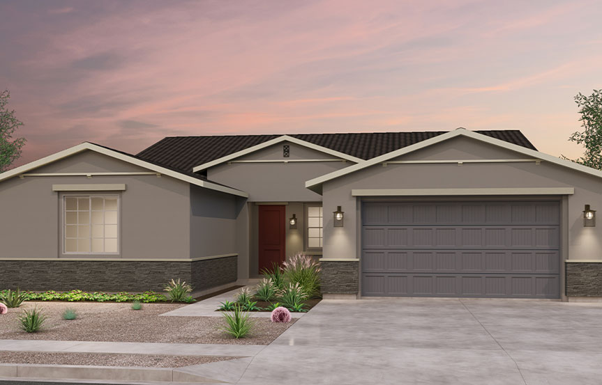 Brookfield Residential Blossom Rock Mariposa Lily Elevation E - Traditional Southwest