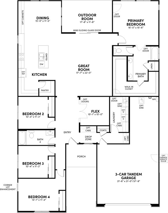 Brookfield Residential Blossom Rock 1130 W Treasure Trl Floorplan