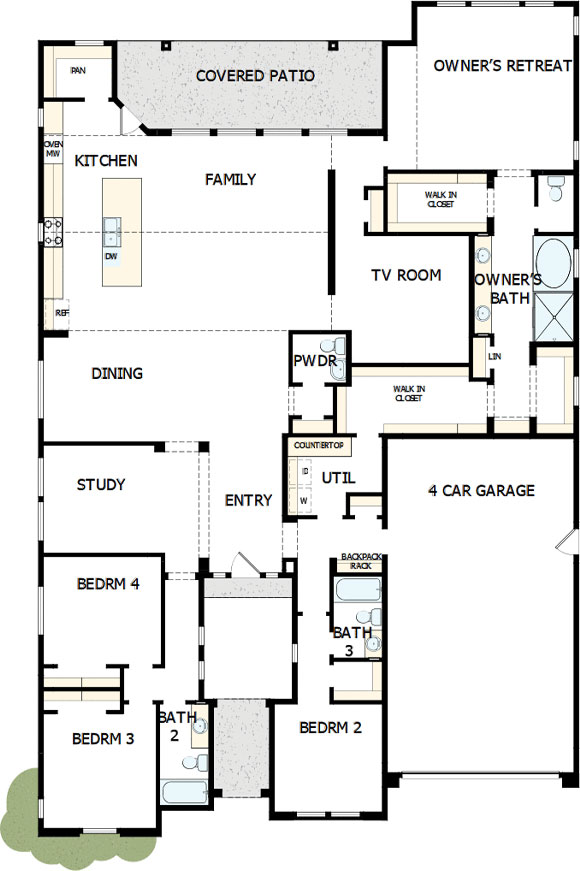 DWH 9833 S Gold Stone Trl Floorplan