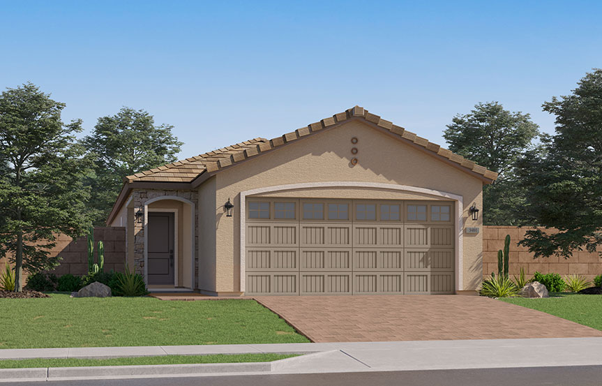 Lennar Blossom Rock Lilac Elevation F - French Country