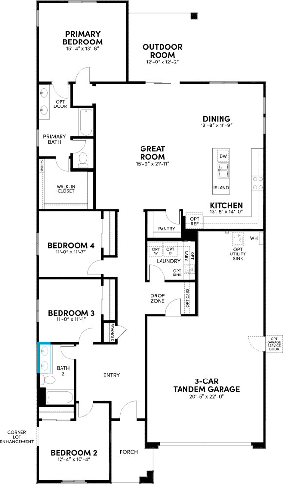 1125 W Fremont Pass Floorplan