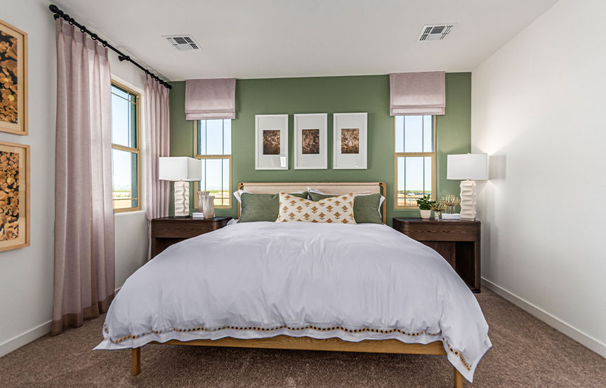 Richmond American Nina Model Home Bed