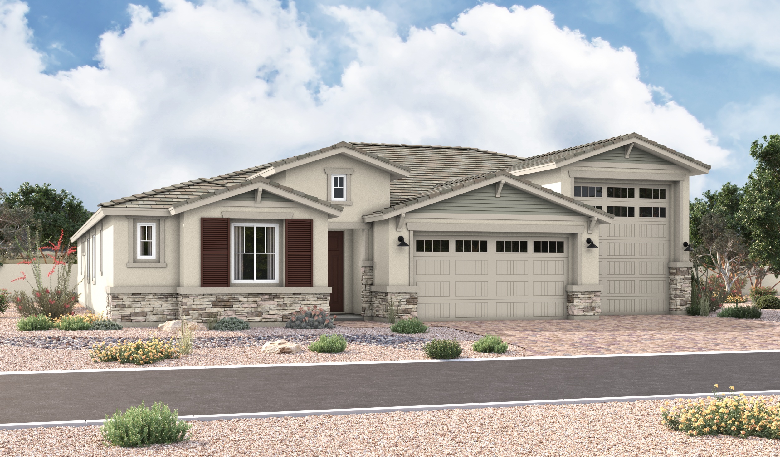 Richmond American Homes in Blossom Rock - Harley Elevation B