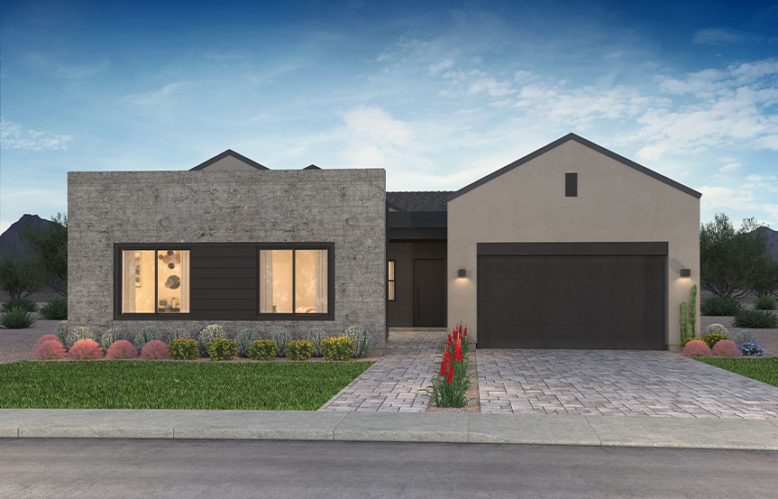 Shea Homes Blossom Rock Plan 5034 Elevation T - Transitional