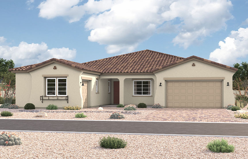 Richmond American Homes in Blossom Rock - Huntley Elevation A