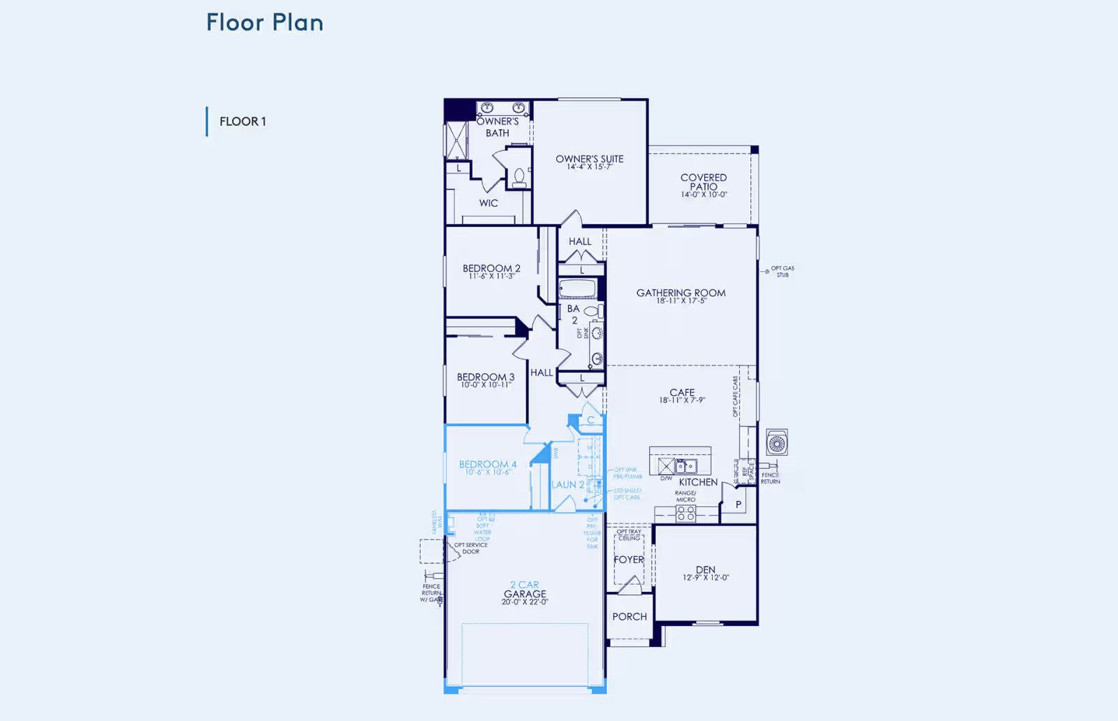 1272 W Saddle Run Floorplan