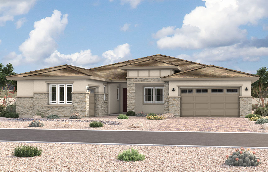 Richmond American Homes in Blossom Rock - Huntley Elevation C