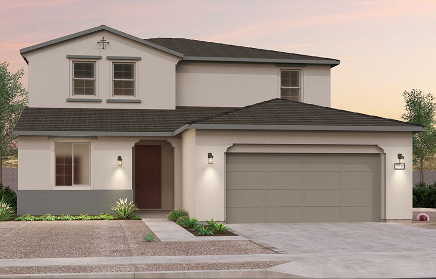 Brookfield Residential Blossom Rock Laurel Ponderosa Elevation C - Spanish Colonial.