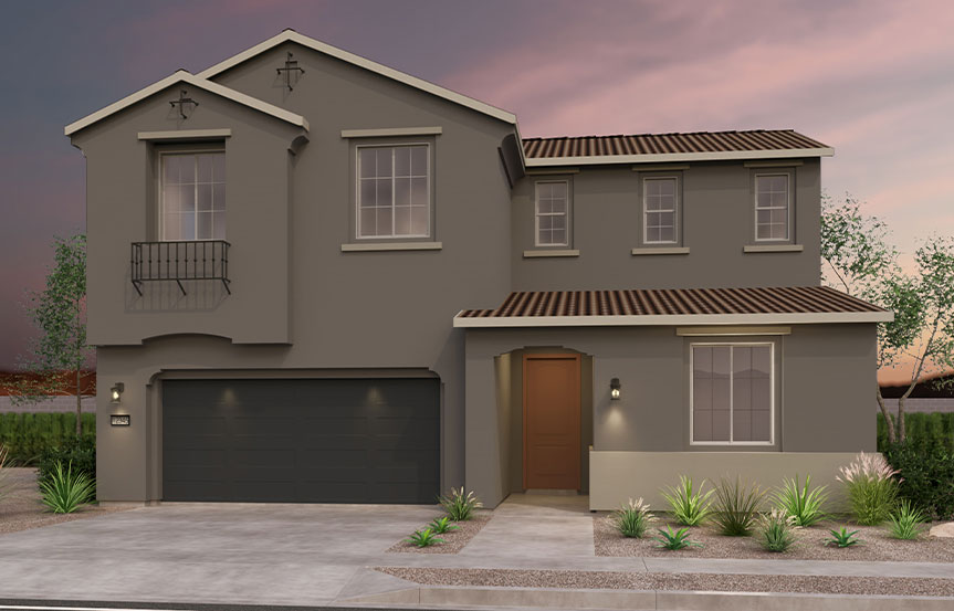 Brookfield Residential Blossom Rock Wildflower Poppy Elevation C - Spanish Colonial