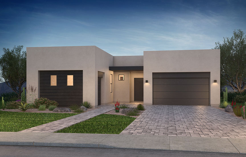 Shea Homes Blossom Rock Plan 5033 Elevation F - Modern