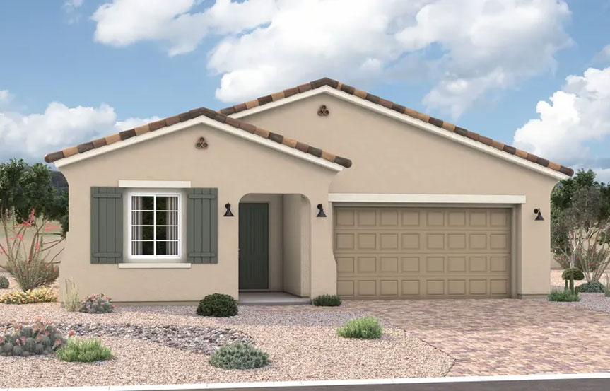 Richmond American Homes in Blossom Rock Augusta Elevation A