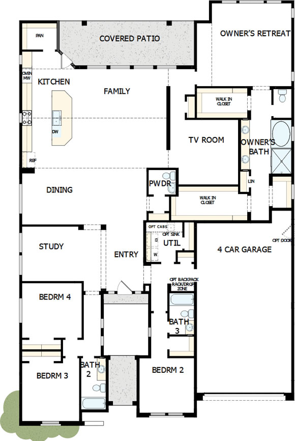David Weekleyl Blossom Rock 9833 S Gold Stone Trl Floorplan