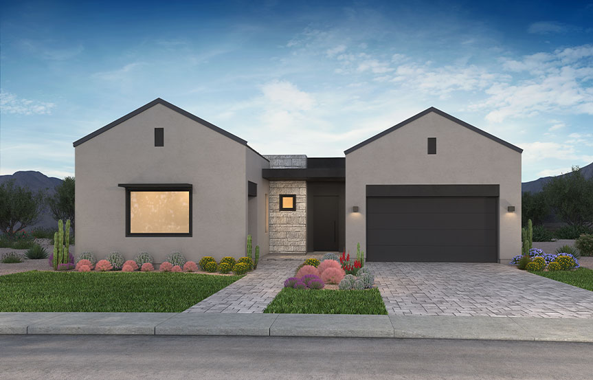 Shea Homes Blossom Rock Plan 5033 Elevation T - Transitional